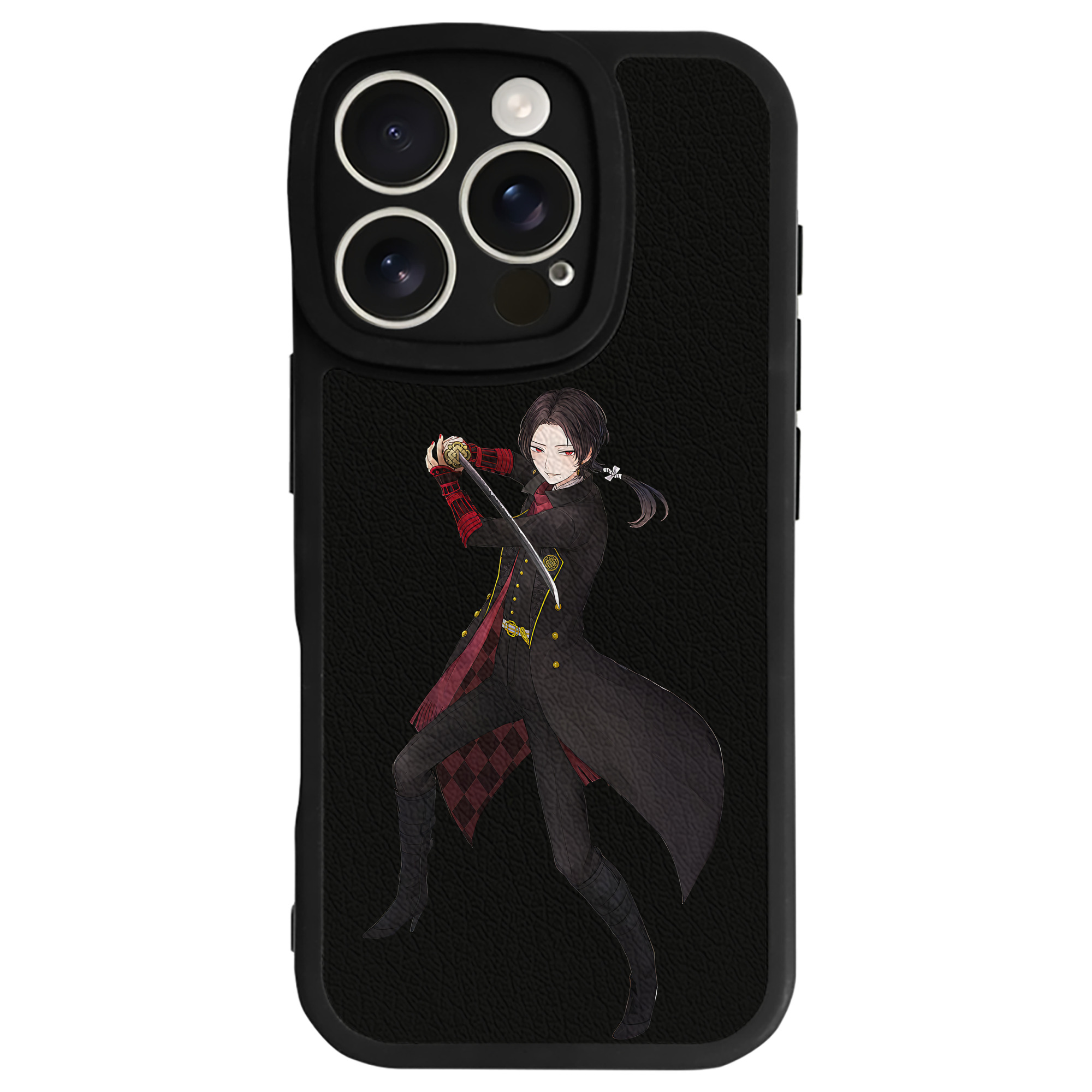 （画像用） 刀剣乱舞 Touken Ranbu 【iPhone 16シリーズ対応】シリコンスマホケース（レザー調） 材質：シリコン